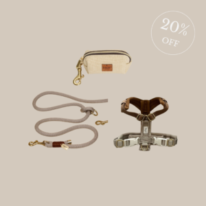 Cortado PRO hundesele + Chai Latte standard hundesnor + Hundeposetaske - XS